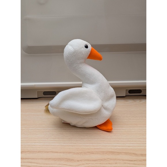 Vintage Ty Beanie Babies Gracie the Goose Style 4126 Plush Stuffed Animal Toys - Picture 5 of 6